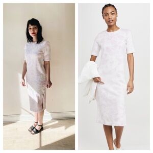 525 America / Tie Dye Midi Dress in electric lilac